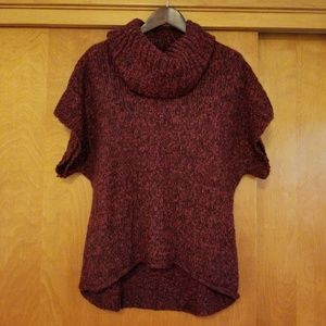 mac & jac Cowl Neck SweaterMarbled CranberryLg